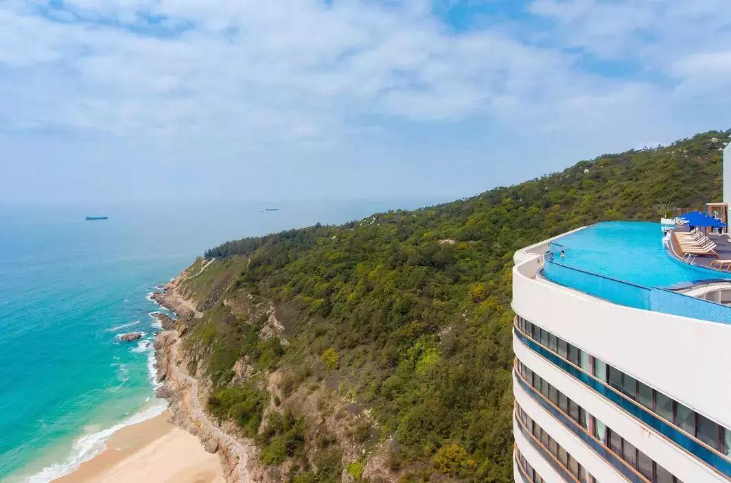 网红酒店等你来打卡，*江阳**海陵岛北洛秘境度假酒店~108米无边泳池