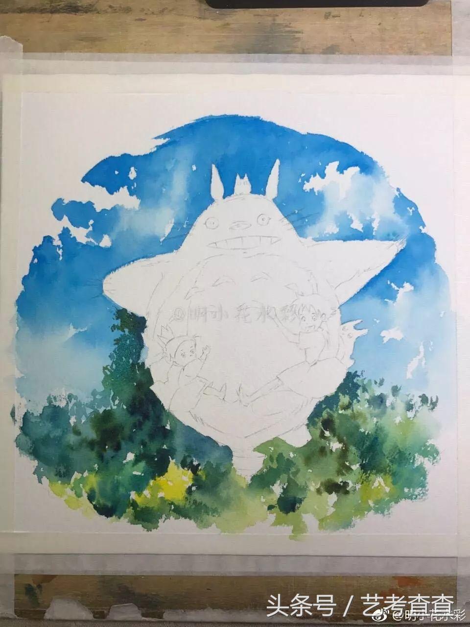 画龙猫全过程,龙猫原版怎么画