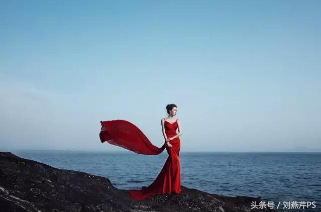 ps把海景的石头做出质感,ps海景人像修图教程