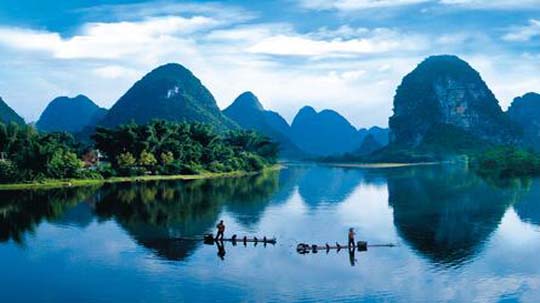 广西有桂林山水甲天下,广西有桂林山水云南有彩云之南