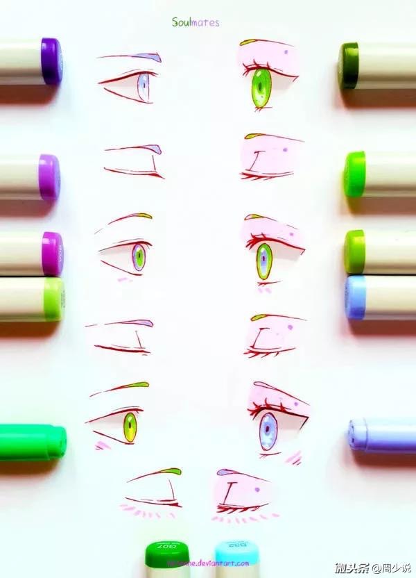 画眼睛的100种方式图片,画眼睛的100种画法怎么画
