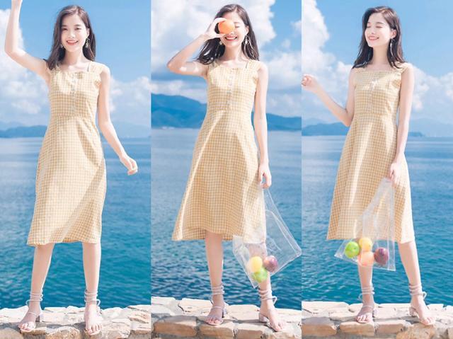 肤色连衣裙配什么鞋好看,适合皮肤不白的裙子