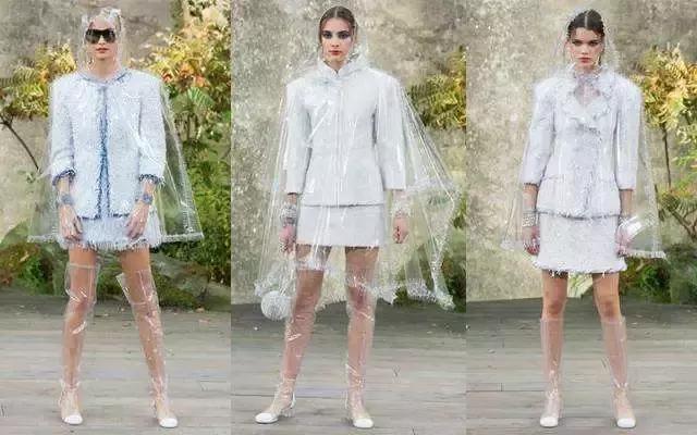 香奈儿透明口红雨衣,香奈儿夏季雨靴