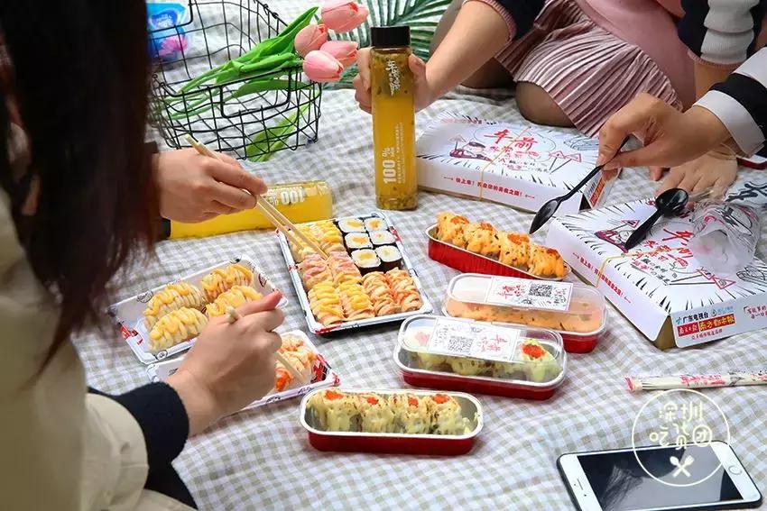 车前外带寿司高颜值和美味的内涵，迅速成为深圳寿司外带界的黑马
