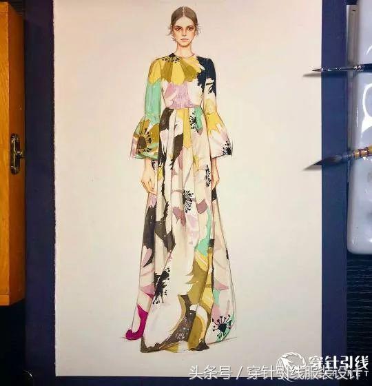 日常服装手绘效果图,时装效果图手绘线稿