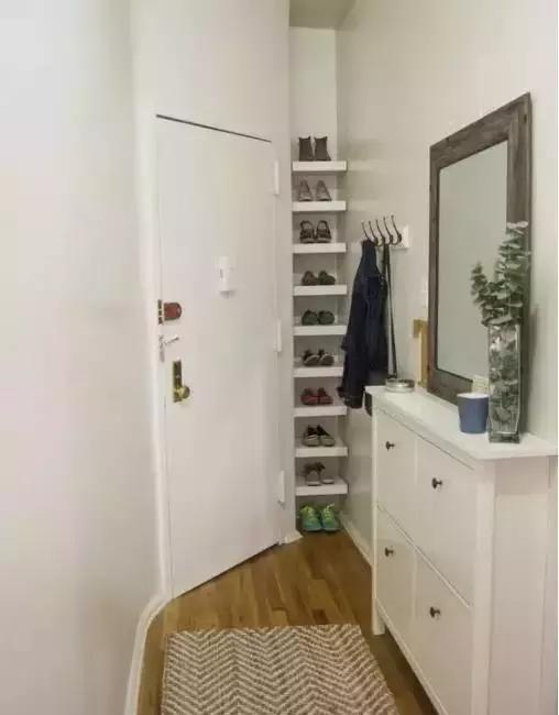 进门就是客厅没有玄关怎么办,进门一字型客厅餐厅一体没有玄关