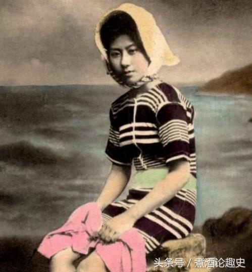 百年前女性泳装,百年前日本女子照片