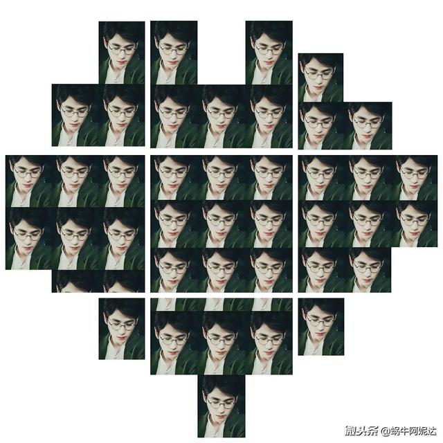 9宫格镂空爱心拼图教程,快捷指令心形九宫格切图详细教程