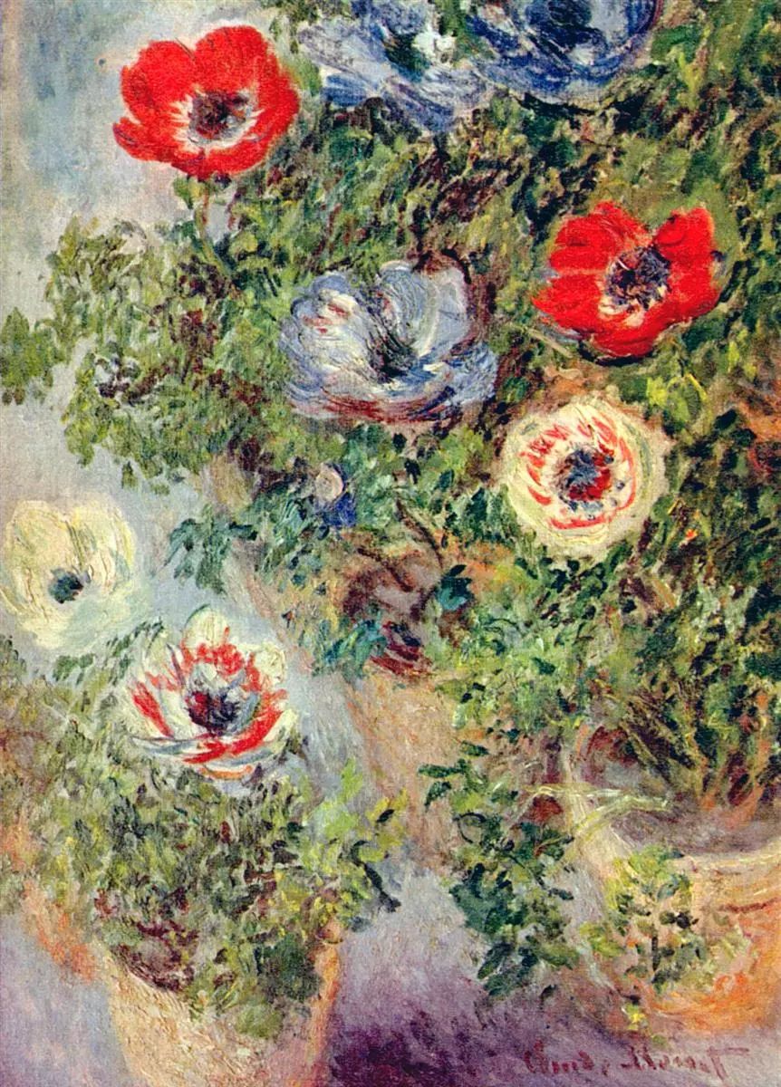 梵高莫奈高清临摹画册,梵高印象派的画