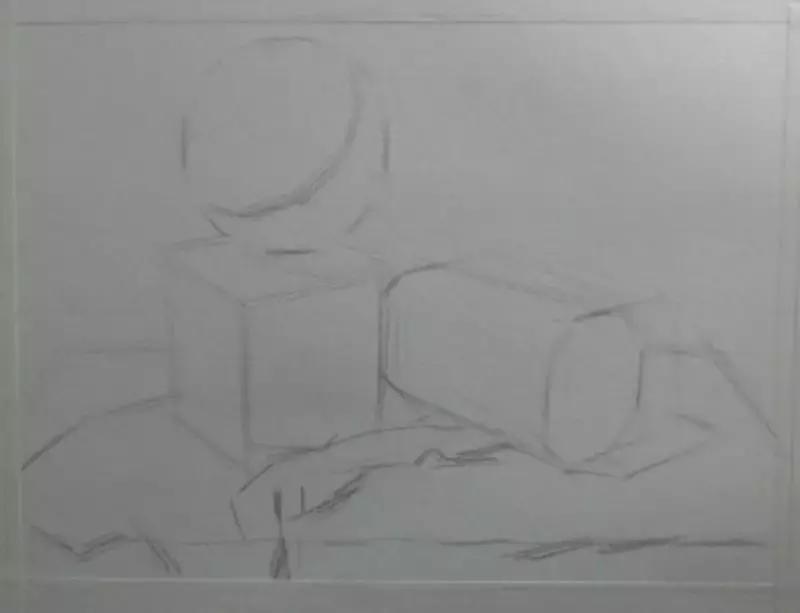 儿童素描6-9岁超级简单儿童素描,素描不会构图怎么办