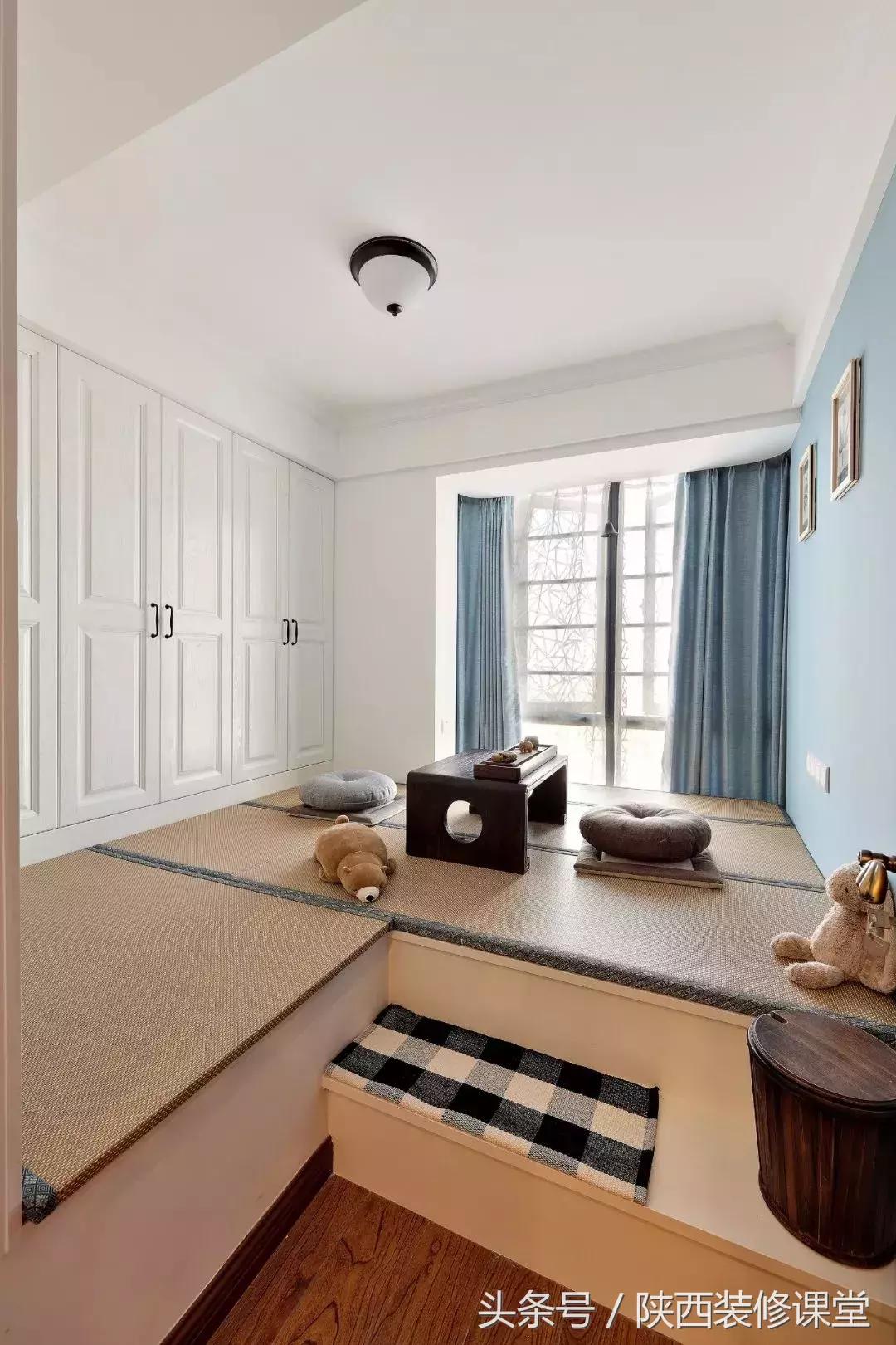 10平米卧室装修效果图榻榻米,大卧室榻榻米装修风格现代简约