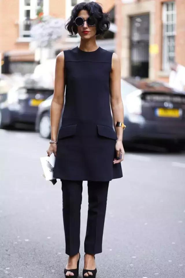长款裙裤的时尚穿搭法则,了解七分裙裤搭配技巧