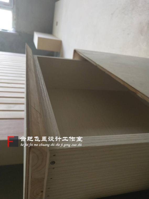 地台床用不着请木工打,卧室木工打的地台床