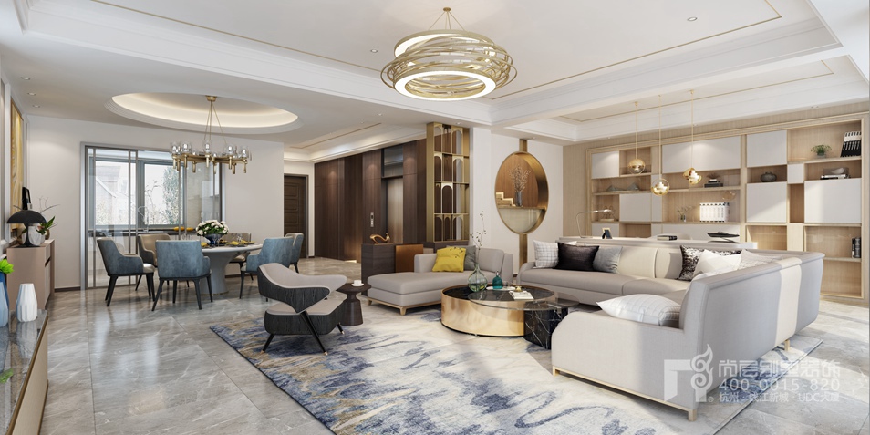 原筑壹号港式装修,错落层次感建筑设计