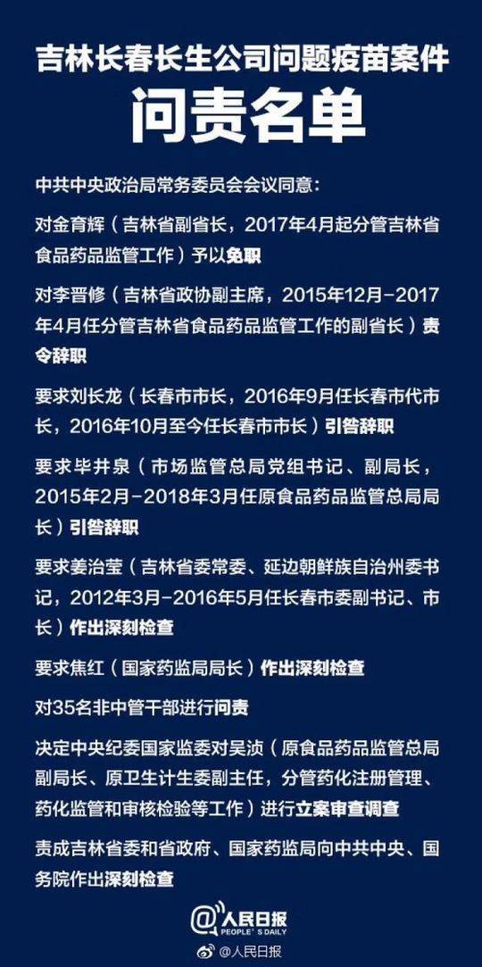 如何追责疫苗事件,疫苗事件问责名单