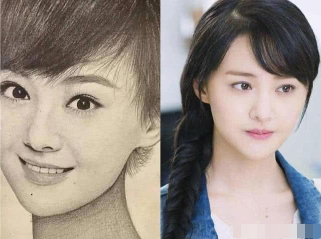 8位女星的“素描画像”,热巴有形无神、范冰冰超像，赵丽颖好厉害