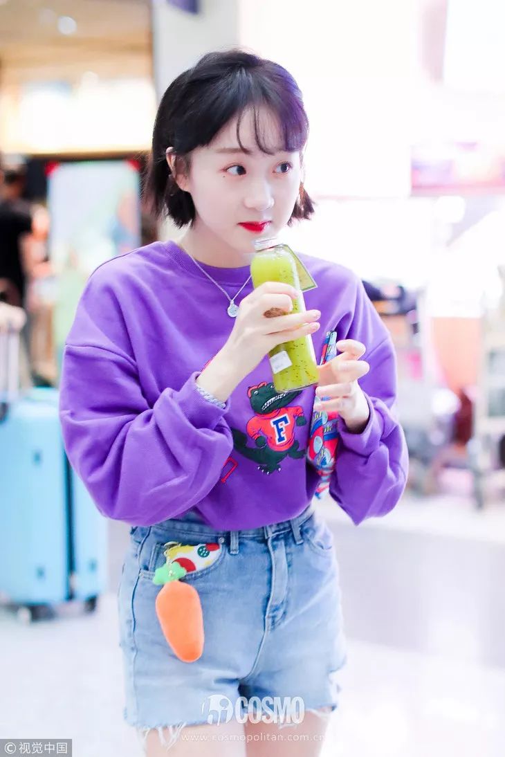 时髦精小众设计高腰短裤,毛边时髦短裤