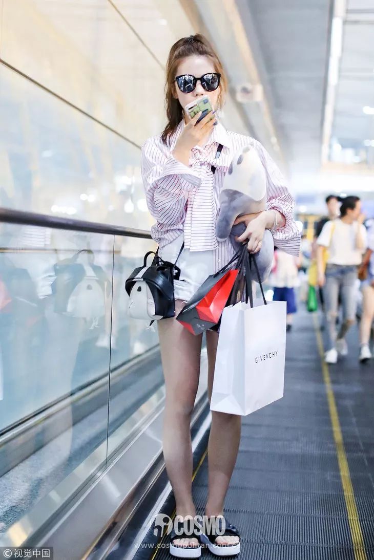 时髦精小众设计高腰短裤,毛边时髦短裤