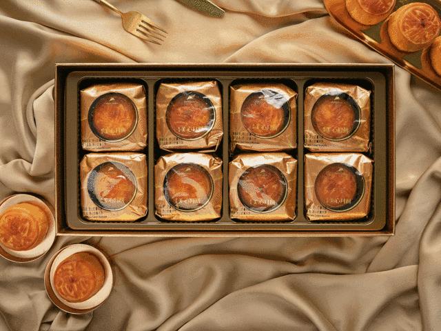 港式奶黄流心月饼礼盒6只装,奶黄流心月饼香港真货