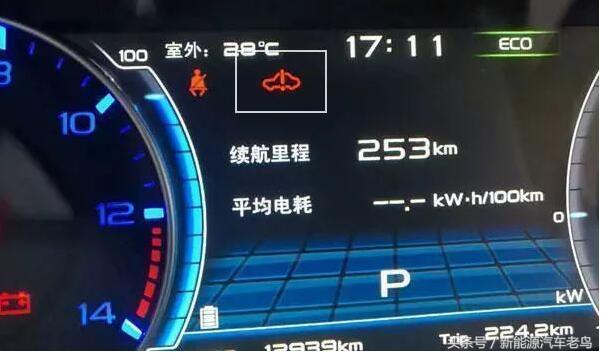 新能源汽车故障指示灯图解大全集,新能源汽车常见的故障灯