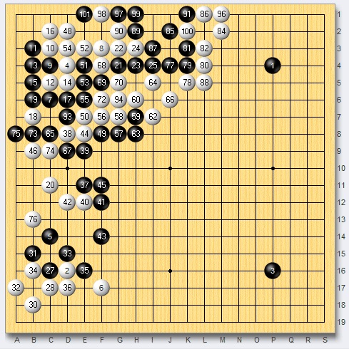 朴廷桓vs柯洁谁赢了,朴廷桓围甲联赛胜局