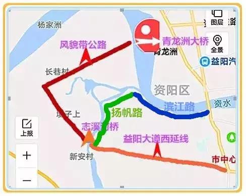 益阳青龙洲大桥连接s308,益阳龙山大桥规划
