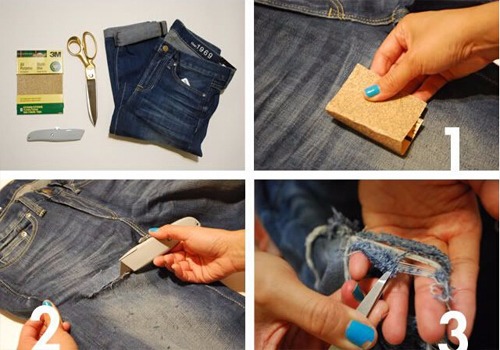 破洞裤子怎么废物利用,破洞裤子改造夏天