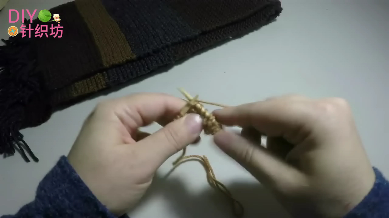 男士围巾棒针编织款式大全,男士手工编织围巾需要起多少针