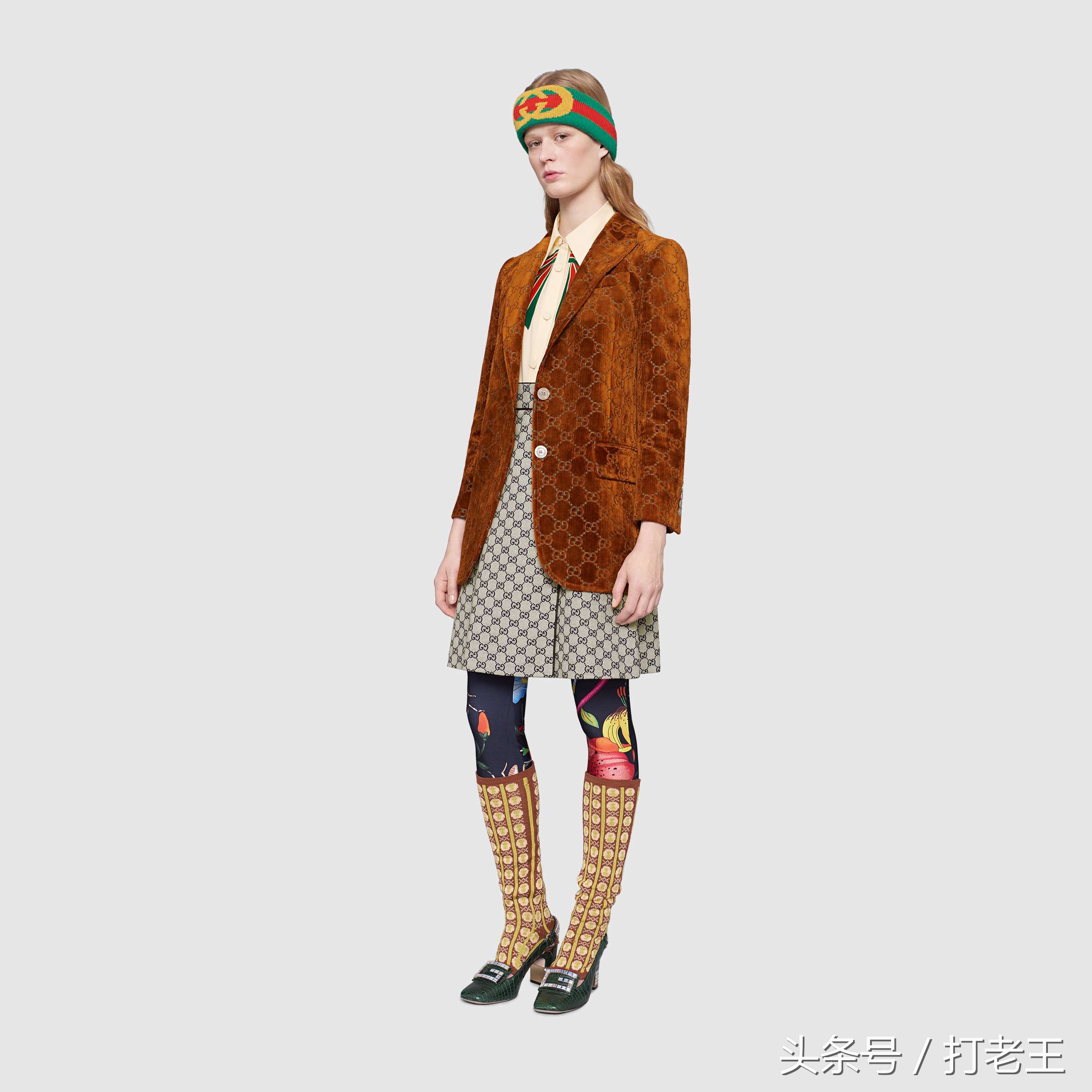 古驰gucci蛇纹外套,gucci古驰廓形平纹针织夹克外套