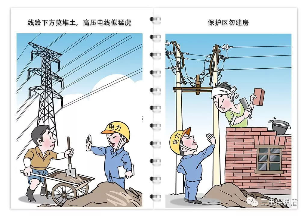 天津安全警示片,三电保护宣传图片