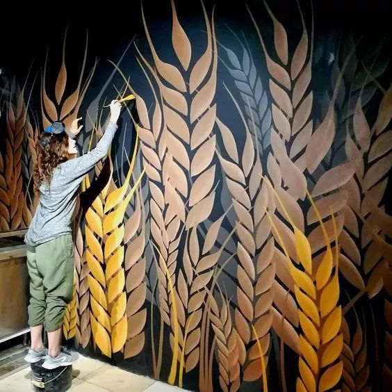 适合在家画的墙绘教程,给家里画一面墙绘