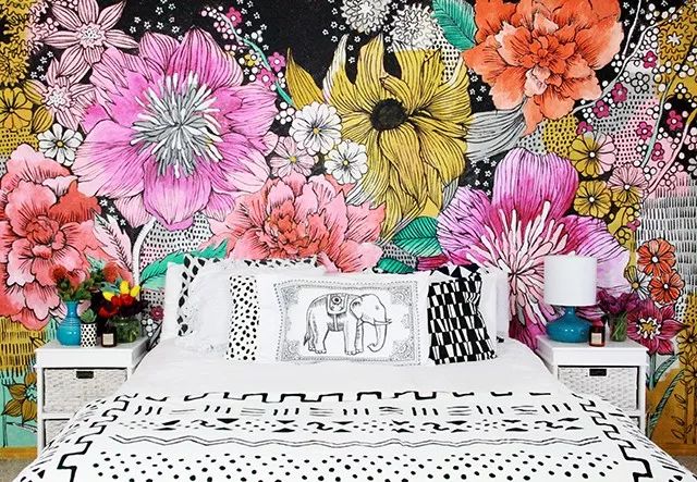 适合在家画的墙绘教程,给家里画一面墙绘