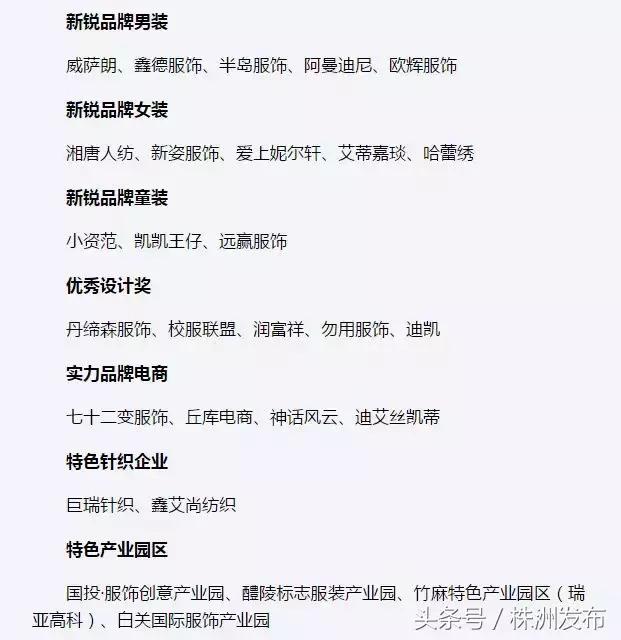 “新芦淞杯”2018湖南服饰品牌评选结果！株洲服饰人分享创业经验~