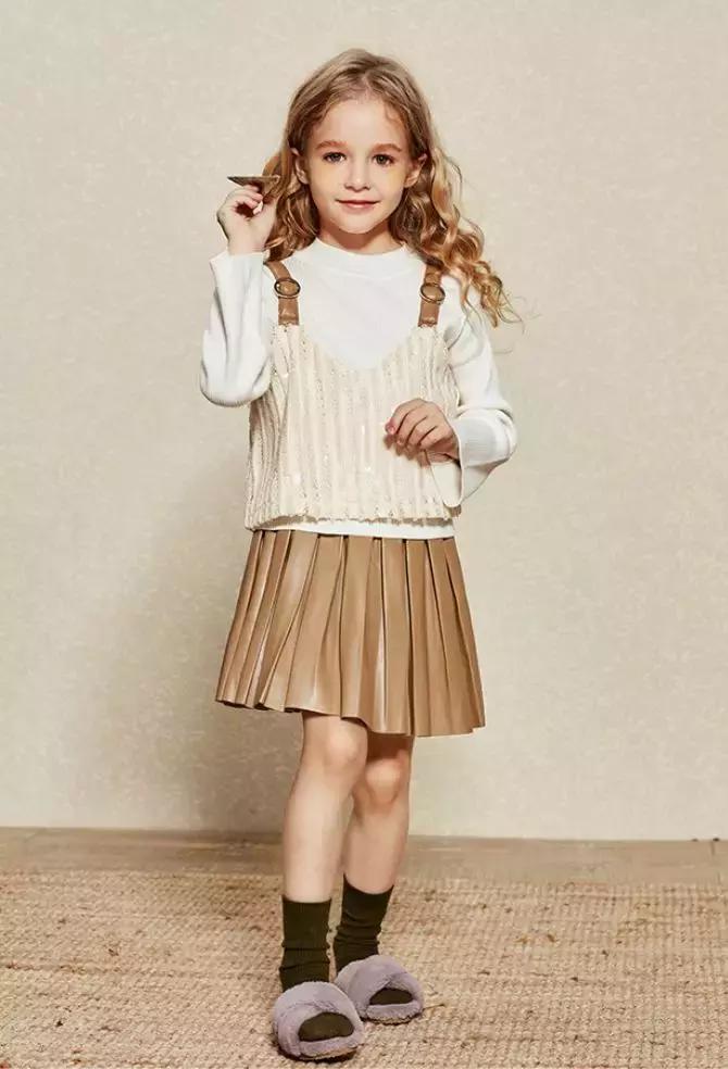 回头率高的秋装,儿童中长款洋气秋装