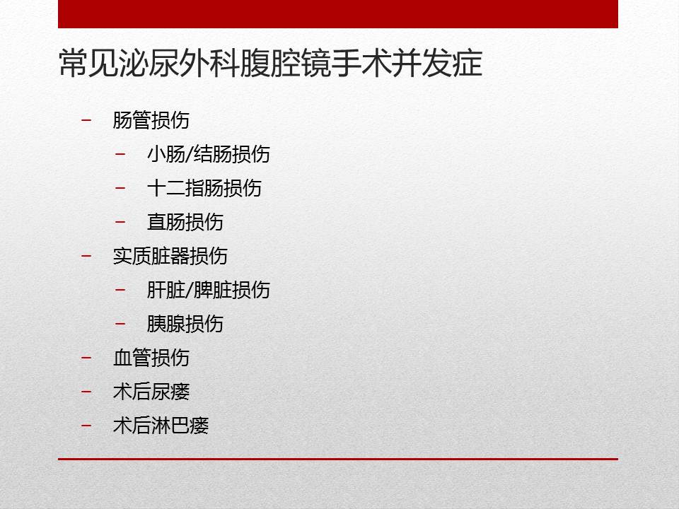 「图文+语音」刘明｜泌尿外科腹腔镜手术并发症的术中及术后处理