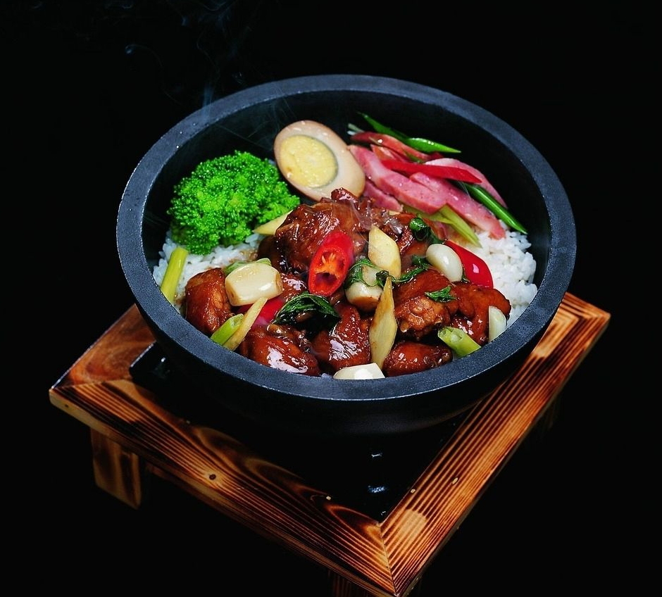 港式版煲仔饭,煲仔饭明档显现