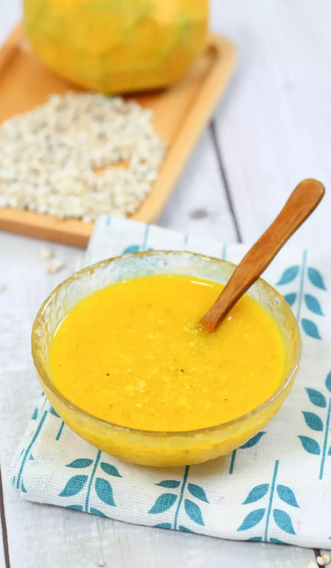 南瓜山药薏米糊辅食,南瓜薏米粥辅食