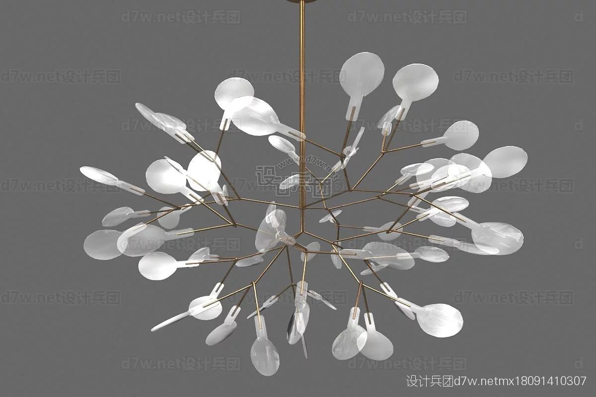 软装小吊灯,好看的现代吊灯3d模型