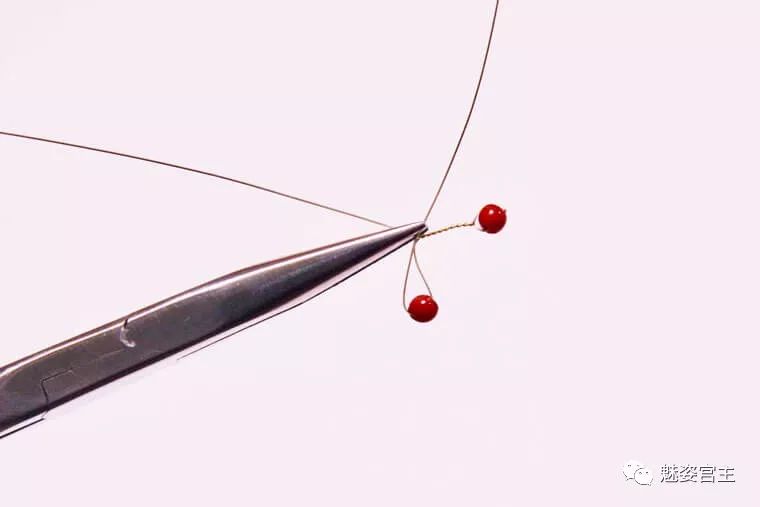 简单耳坠扭扭棒,菱形水晶珠耳饰教程