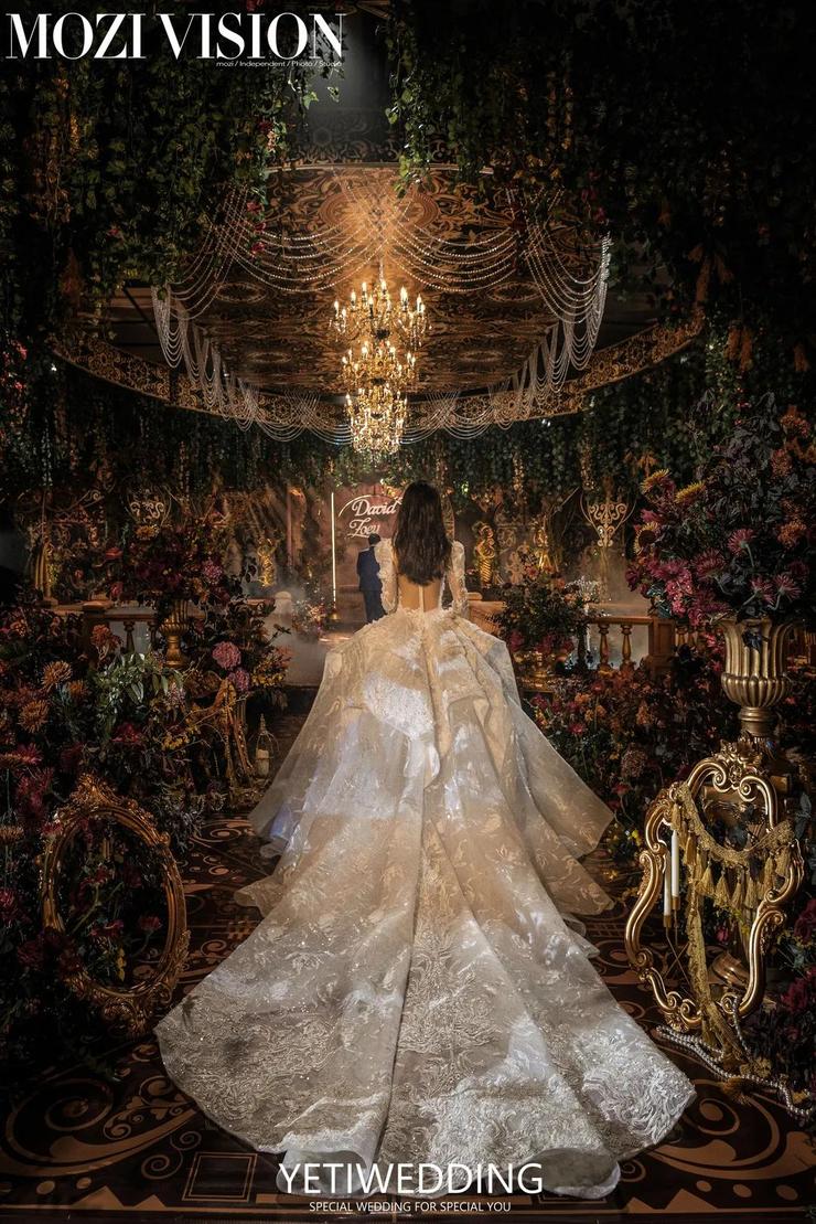 法式花园沉浸式婚礼,法式森林风格婚礼设计