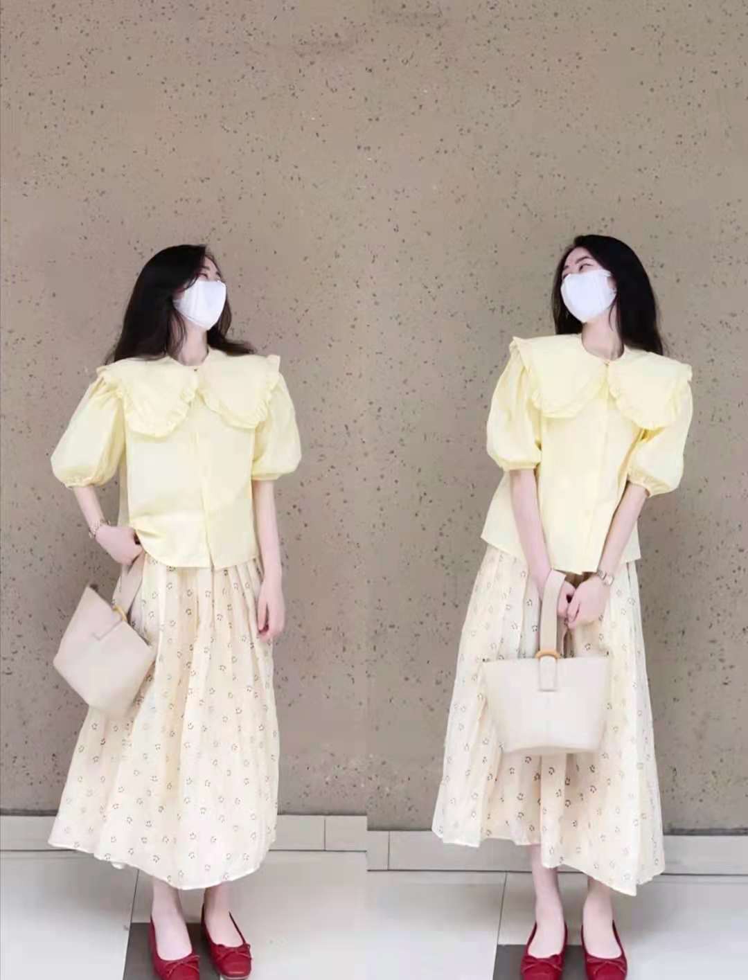 碎花半身裙搭什么鞋子最好看,紫色碎花裙半身裙配什么颜色上衣