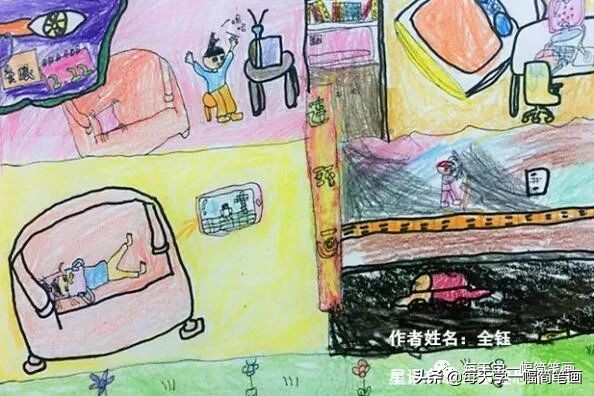 预防近视的儿童画,预防近视的儿童画一年级的