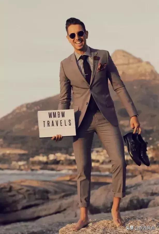 比较时尚比较酷的西装穿搭法,男装穿搭博主型男西装