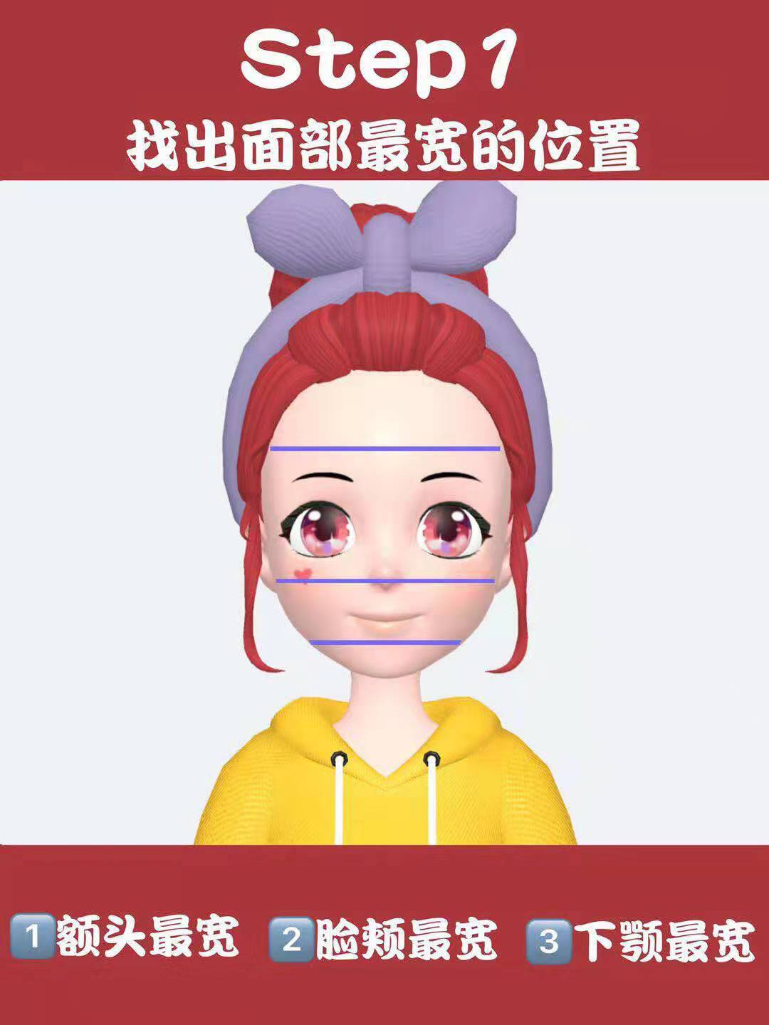 一分钟自测脸型适合刘海,一分钟测脸型和发型