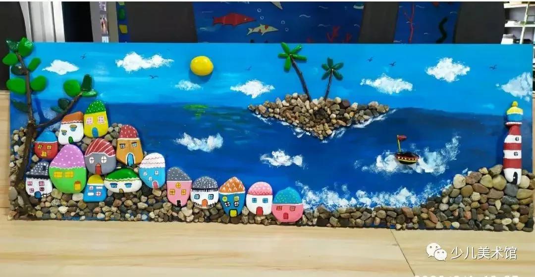 拼贴画创意作品手工小学,拼贴画创意美术教程