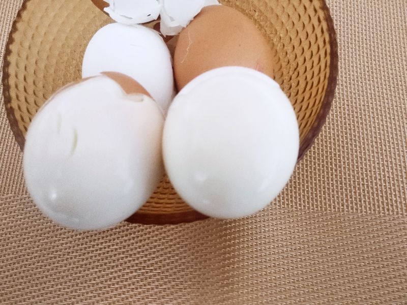 鸡蛋白的和黄一点有啥区别,鸡蛋白蛋和红蛋区别