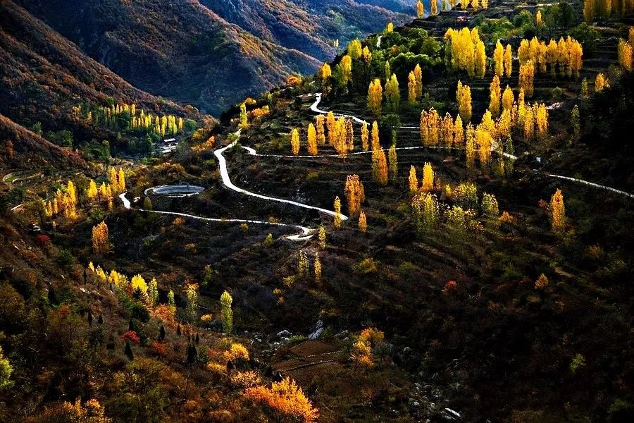 太行大峡谷挂壁公路自驾,郭亮太行大峡谷路线图