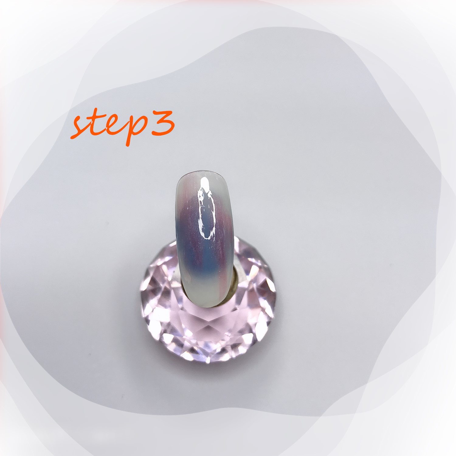 超简单美甲晕染教程,简单又好看的单色美甲教程