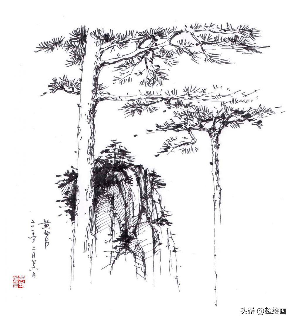 十大顶级钢笔画速写,钢笔速写100幅图片