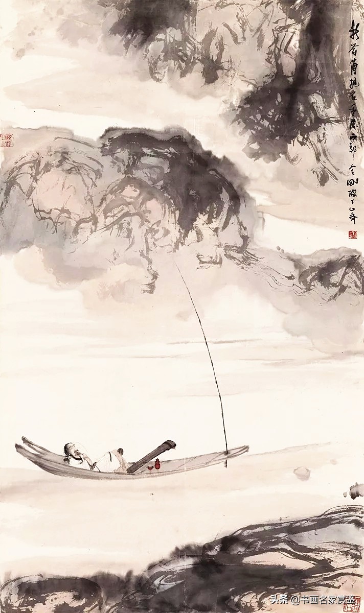 傅抱石大师作品图片,中国画坛巨擘